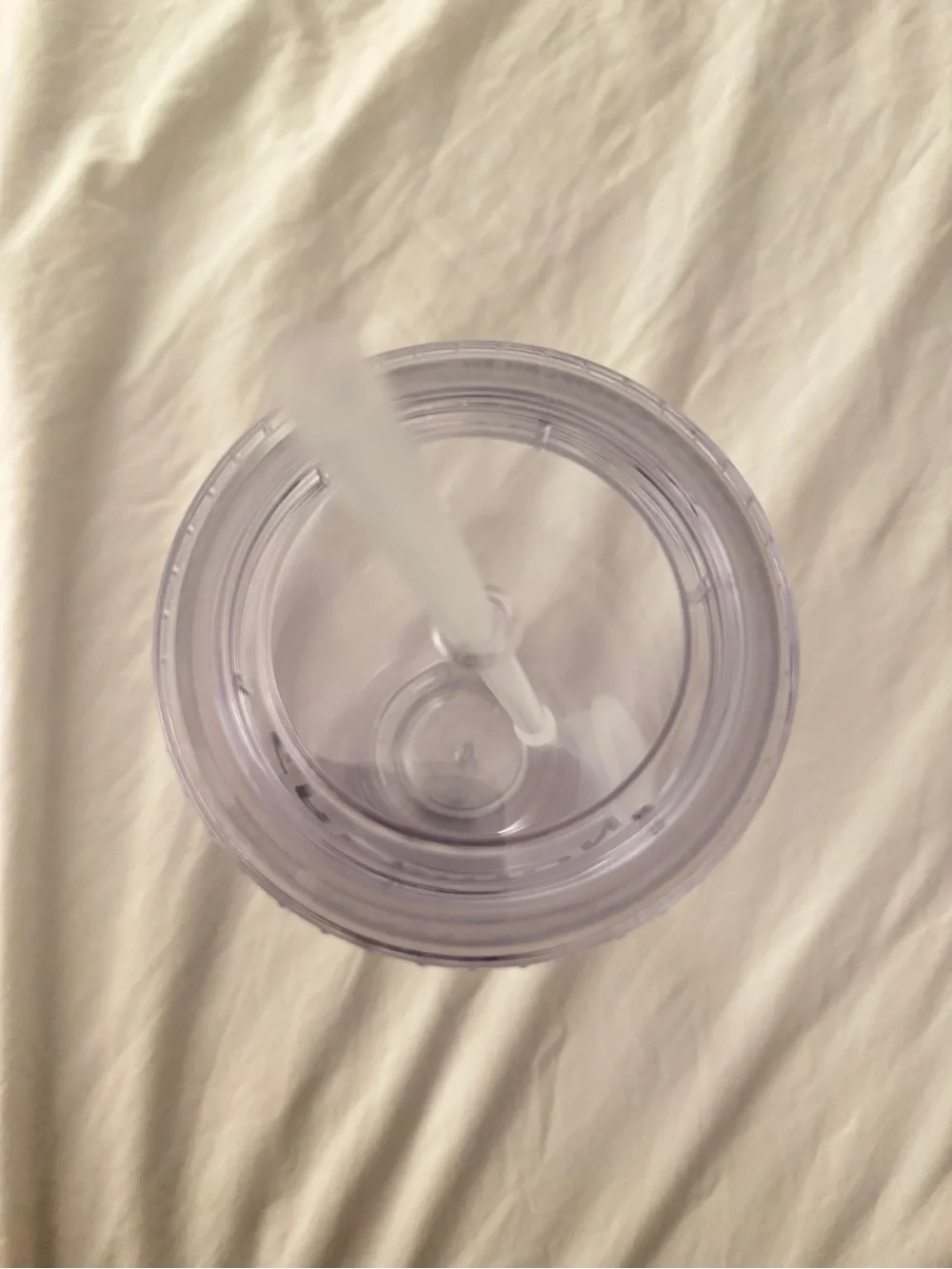 Erowhon Clear Plastic Reusable Tumbler Cup with Straw